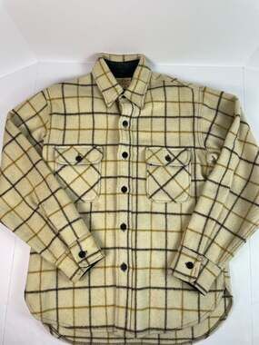 Vintage 60s Fox Knapp Distinctive Sportswear Wool Jacket Plaid Made in USA Sz M